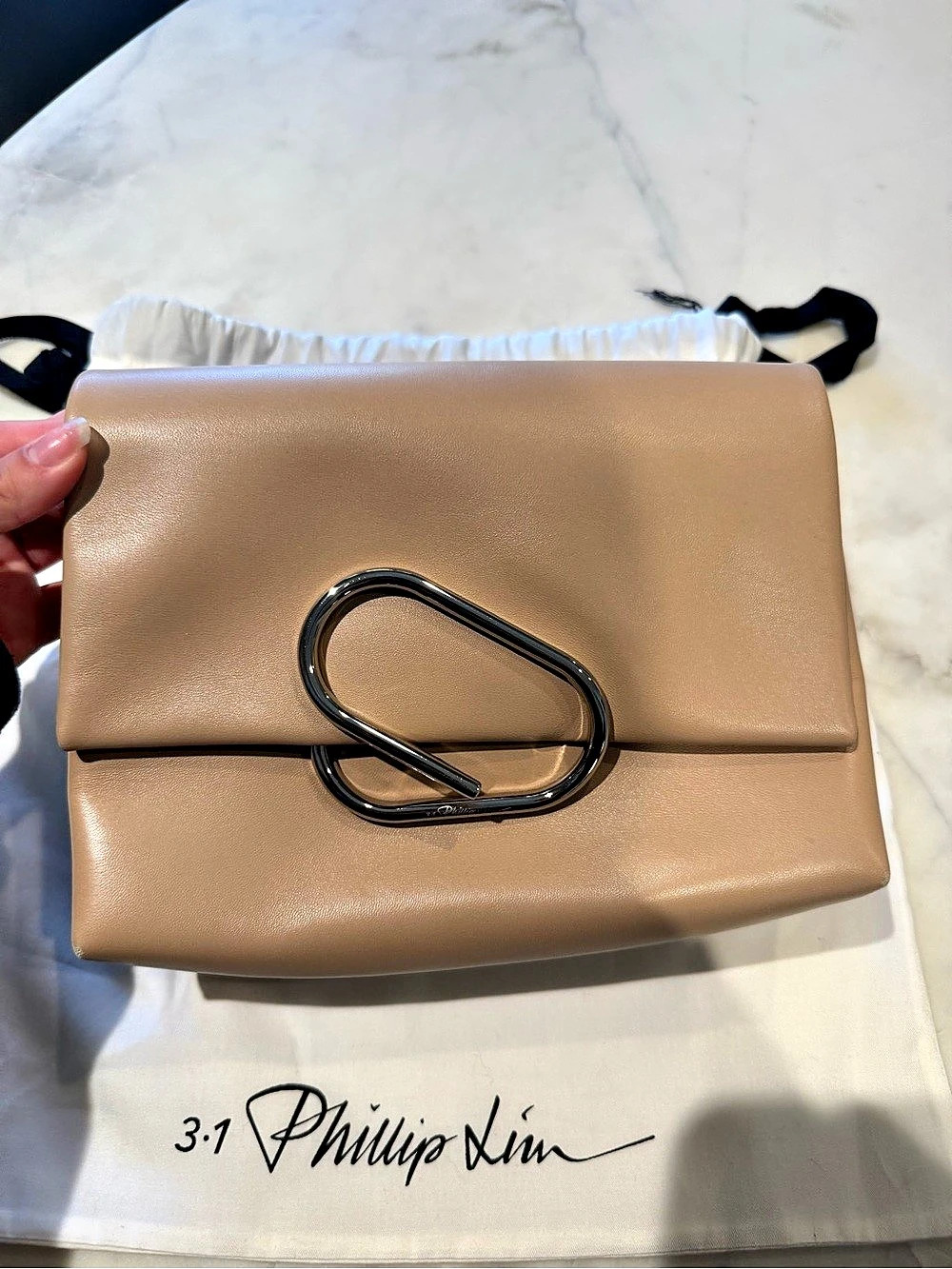 3.1 Phillip Lim Pashli Chain Clutch Chain Clutch in Brown Like New